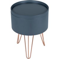 Storage Tray Side Table - Charcoal with Rose Gold Metal Legs
Storage Tray Side Table - Charcoal with Rose Gold Metal Legs