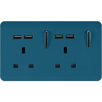 Trendi Switch 2 Gang 13Amp Socket (inc. USB ports) in Ocean Blue
Trendi Switch 2 Gang 13Amp Socket (inc. USB ports) in Ocean Blue