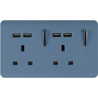 Trendi Switch 2 Gang 13Amp Socket (inc. USB ports) in Sky
Trendi Switch 2 Gang 13Amp Socket (inc. USB ports) in Sky