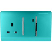 Trendi Switch 45Amp Cooker Switch and Socket in Bright Teal
Trendi Switch 45Amp Cooker Switch and Socket in Bright Teal