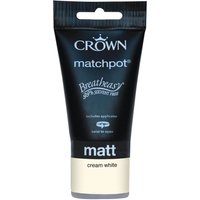 Crown Breatheasy Cream White - Matt Emulsion Paint - 40ml Tester
Crown Breatheasy Cream White - Matt Emulsion Paint - 40ml Tester