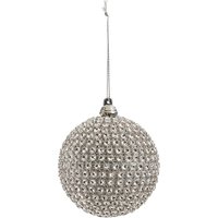 Silver Beaded Christmas Tree Bauble
Silver Beaded Christmas Tree Bauble