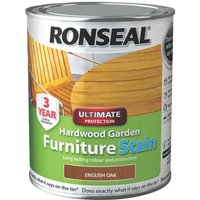 Ronseal Hardwood Garden Furniture Stain English Oak - 750ml
Ronseal Hardwood Garden Furniture Stain English Oak - 750ml
