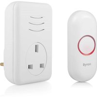 Byron 22313UK 150m Plug-thru Wireless Doorbell set
Byron 22313UK 150m Plug-thru Wireless Doorbell set