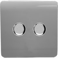 Trendi Switch 2 Gang 120 Watt LED Dimmer Switch in Warm Grey
Trendi Switch 2 Gang 120 Watt LED Dimmer Switch in Warm Grey