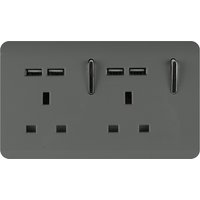 Trendi Switch 2 Gang 13Amp Socket (inc. USB ports) in Charcoal
Trendi Switch 2 Gang 13Amp Socket (inc. USB ports) in Charcoal