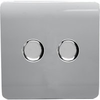 Trendi Switch Double 120 Watt LED Dimmer in Silver
Trendi Switch Double 120 Watt LED Dimmer in Silver