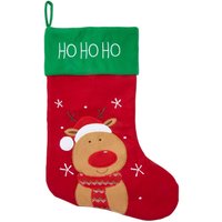 Large Reindeer Felt Christmas Stocking - Red
Large Reindeer Felt Christmas Stocking - Red