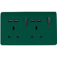 Trendi Switch 2 Gang 13Amp Socket (inc. USB ports) in Dark Green
Trendi Switch 2 Gang 13Amp Socket (inc. USB ports) in Dark Green
