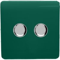 Trendi Switch 2 Gang 120 Watt LED Dimmer Switch in Dark Green
Trendi Switch 2 Gang 120 Watt LED Dimmer Switch in Dark Green