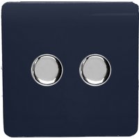 Trendi Switch 2 Gang 120 Watt LED Dimmer Switch in Navy
Trendi Switch 2 Gang 120 Watt LED Dimmer Switch in Navy