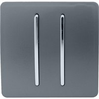 Trendi Switch 2 Gang 2 Way 10Amp Light Switch in Warm Grey
Trendi Switch 2 Gang 2 Way 10Amp Light Switch in Warm Grey