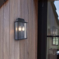 Lutec Holly Outdoor Wall Lantern - Black
Lutec Holly Outdoor Wall Lantern - Black