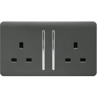 Trendi Switch 2 Gang 13Amp Long Switched Socket in Charcoal
Trendi Switch 2 Gang 13Amp Long Switched Socket in Charcoal