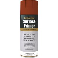 Rust-Oleum Surface Primer Spray Paint - Red - 400ml
Rust-Oleum Surface Primer Spray Paint - Red - 400ml