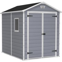 Keter Manor 6 x 8ft Outdoor Garden Apex Storage Shed - Grey
Keter Manor 6 x 8ft Outdoor Garden Apex Storage Shed - Grey