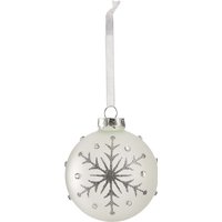 Opaque Gem Snowflake Glass Christmas Tree Bauble
Opaque Gem Snowflake Glass Christmas Tree Bauble