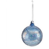 Blue Sugar Frosted Glass Christmas Tree Bauble
Blue Sugar Frosted Glass Christmas Tree Bauble