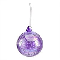 Purple Sugar Frosted Glass Christmas Tree Bauble
Purple Sugar Frosted Glass Christmas Tree Bauble