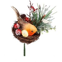 Robin in Nest Wreath, Garland or Christmas Tree Decoration Pick
Robin in Nest Wreath, Garland or Christmas Tree Decoration Pick