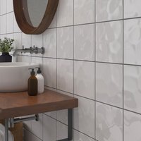 Bumpy White Ceramic Wall Tile - 200 x 200mm - 1sqm Pack
Bumpy White Ceramic Wall Tile - 200 x 200mm - 1sqm Pack
