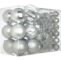 Silver Shatterproof Christmas Tree Decorations - Pack of 60
Silver Shatterproof Christmas Tree Decorations - Pack of 60