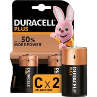 Duracell Plus Type C Batteries (MN1400 C K2) - 2 Pack
Duracell Plus Type C Batteries (MN1400 C K2) - 2 Pack