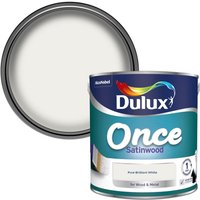 Dulux Once Pure Brilliant White - Satinwood Paint - 2.5L
Dulux Once Pure Brilliant White - Satinwood Paint - 2.5L