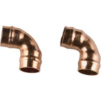 Solder Ring 90 Degree Bend - Copper - 15mm - 2 Pack
Solder Ring 90 Degree Bend - Copper - 15mm - 2 Pack