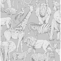 Superfresco Easy Jungle Animals Grey Wallpaper
Superfresco Easy Jungle Animals Grey Wallpaper