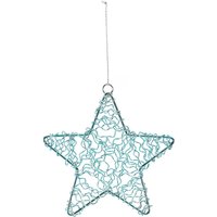 Turquoise Wire Star Hanging Christmas Tree Decoration
Turquoise Wire Star Hanging Christmas Tree Decoration