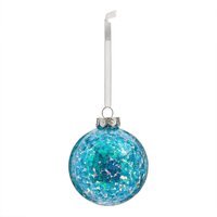Turquoise Sequin Glass Christmas Tree Bauble
Turquoise Sequin Glass Christmas Tree Bauble
