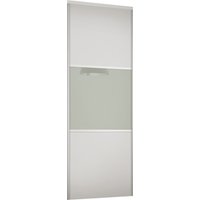 Linear Sliding Wardrobe Door 3 Panel White / Arctic White Glass with White Frame (W)914mm
Linear Sliding Wardrobe Door 3 Panel White / Arctic White Glass with White Frame (W)914mm