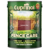 Cuprinol Less Mess Fence Care - Autumn Red - 5L
Cuprinol Less Mess Fence Care - Autumn Red - 5L