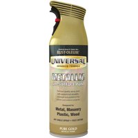 Rust-Oleum Pure Gold - Universal Metallic Spray Paint - 400ml
Rust-Oleum Pure Gold - Universal Metallic Spray Paint - 400ml