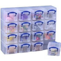 Really Useful Boxes - Clear - 0.14L - 16 Box Set
Really Useful Boxes - Clear - 0.14L - 16 Box Set