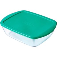 Pyrex Cook & Store Rectangular 3 Piece Food Storage Set - Green