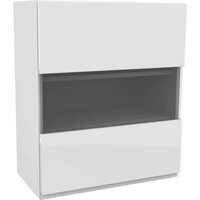Handleless White Gloss 500mm Glass Wall Unit 
Handleless White Gloss 500mm Glass Wall Unit