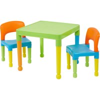 Multicoloured Plastic Table and 2 Chairs
Multicoloured Plastic Table and 2 Chairs