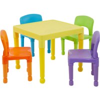 Multicoloured Plastic Table and 4 Chairs
Multicoloured Plastic Table and 4 Chairs