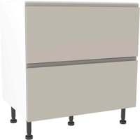Handleless Cashmere Gloss 800mm Pan Drawer Premium Unit