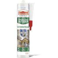 UniBond Outdoor Sealant Extreme Repair Cartridge Translucent 294g
UniBond Outdoor Sealant Extreme Repair Cartridge Translucent 294g