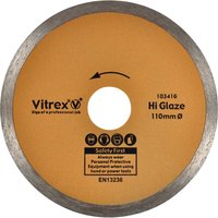 Vitrex 110mm Hi-glaze Blade For Wet Saws
Vitrex 110mm Hi-glaze Blade For Wet Saws