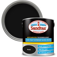 Sandtex Exterior One Coat Gloss Paint - Black - 2.5L
Sandtex Exterior One Coat Gloss Paint - Black - 2.5L