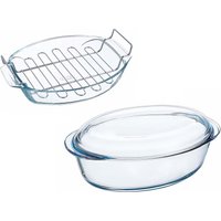 Pyrex Roaster with Rack & Casserole Dish Set
Pyrex Roaster with Rack & Casserole Dish Set
