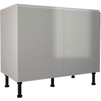 Handleless Grey Gloss 1000mm Base Unit
