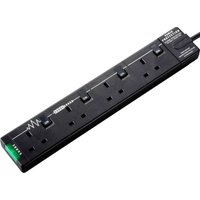 Masterplug 4 Socket Switched Surge Extension Lead 2m Black
Masterplug 4 Socket Switched Surge Extension Lead 2m Black