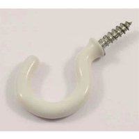 Round Cup Hook - White - 25mm - 5 Pack
Round Cup Hook - White - 25mm - 5 Pack
