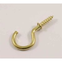 Round Cup Hook - Brass - 19mm - 5 Pack
Round Cup Hook - Brass - 19mm - 5 Pack