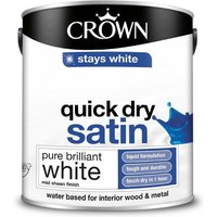 Crown Breatheasy Pure Brilliant White - Quick Drying Satin Paint - 2.5L
Crown Breatheasy Pure Brilliant White - Quick Drying Satin Paint - 2.5L